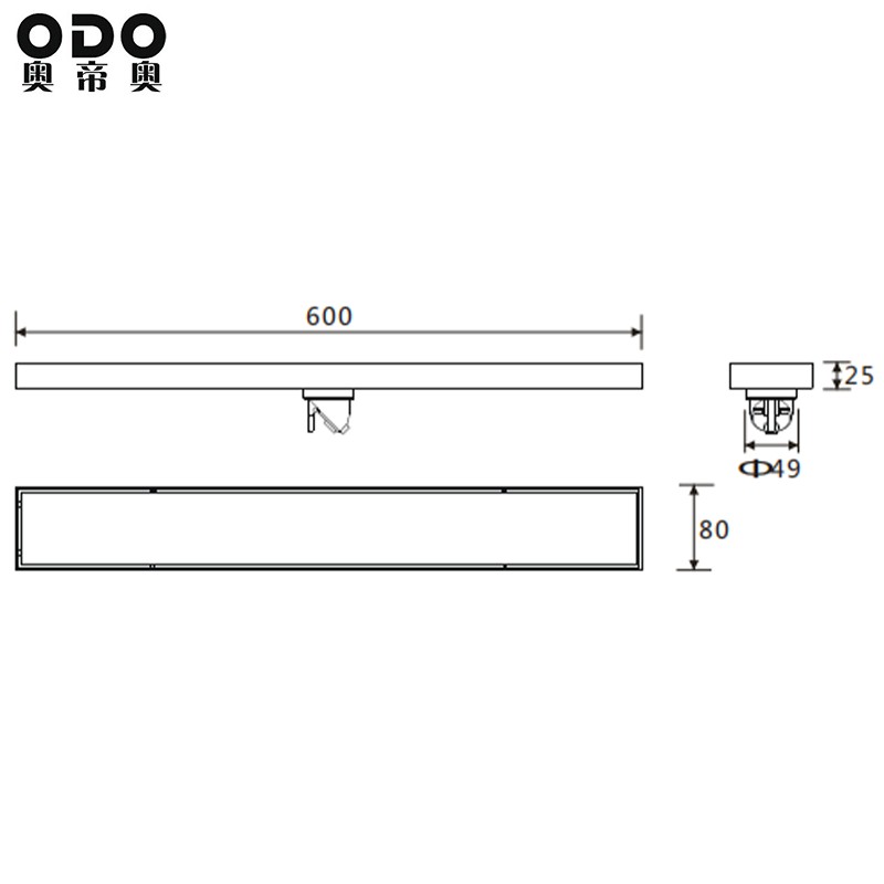 Stainless Steel Brushed Invisible Floor Drain