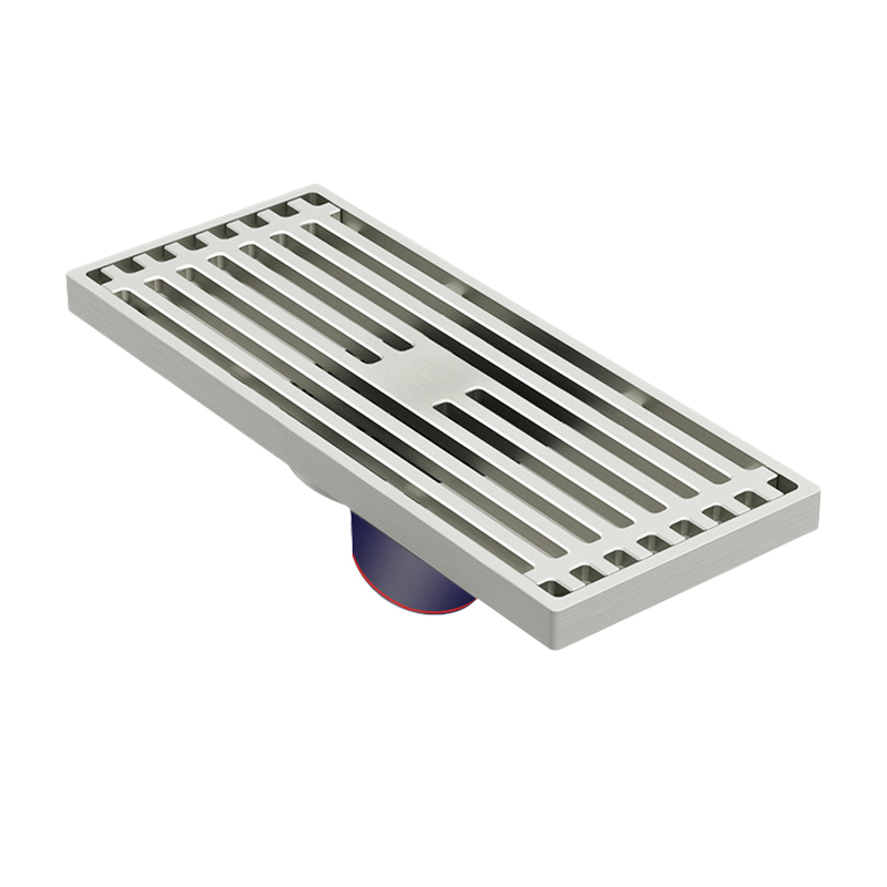 200mm Brass Brushed Linear Grate Drain