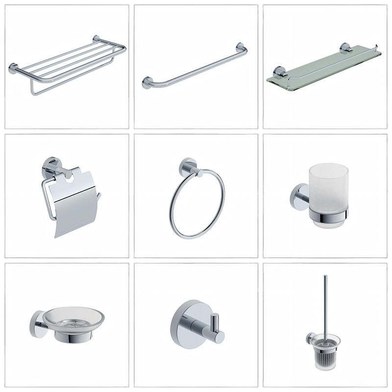 Chrome 71 Series Bathroom Accessories Set