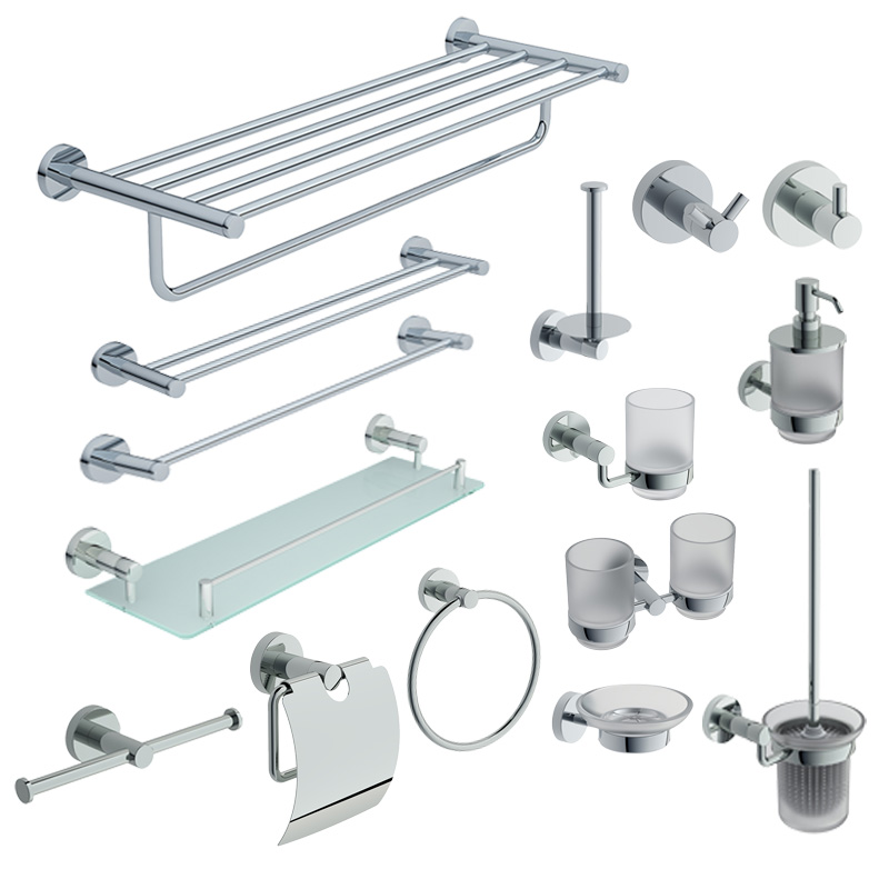 Chrome 78 Series Bathroom Accessories Set