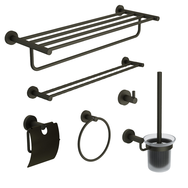 Matte Black 78 Series Bathroom Accessories Set