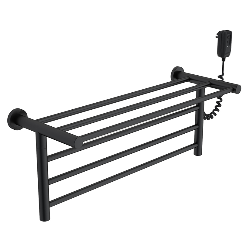 Stainless Steel Matte Black Electric Towel Rack