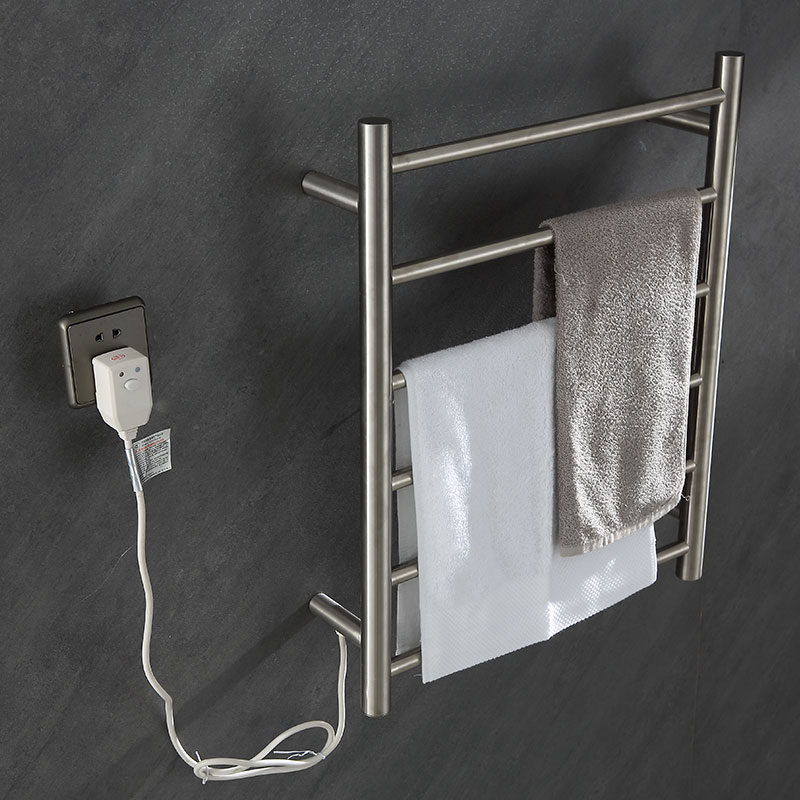 Brushed Carbon Fiber Electric Towel Rack