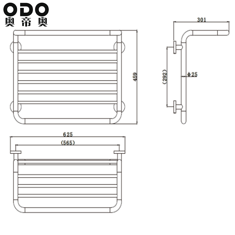 Stainless Steel Mirror Polished Heated Towel Rack