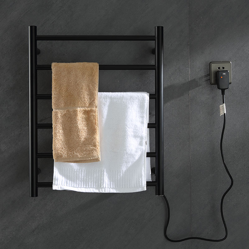 Matte Black Carbon Fiber Electric Towel Rack